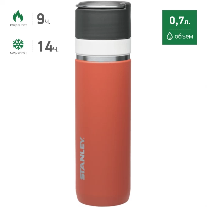 Термокружка STANLEY CERAMIVAC 0,7L коралловый 10-03108-012 Термокружка STANLEY CERAMIVAC 0,7L коралловый 10-03108-012